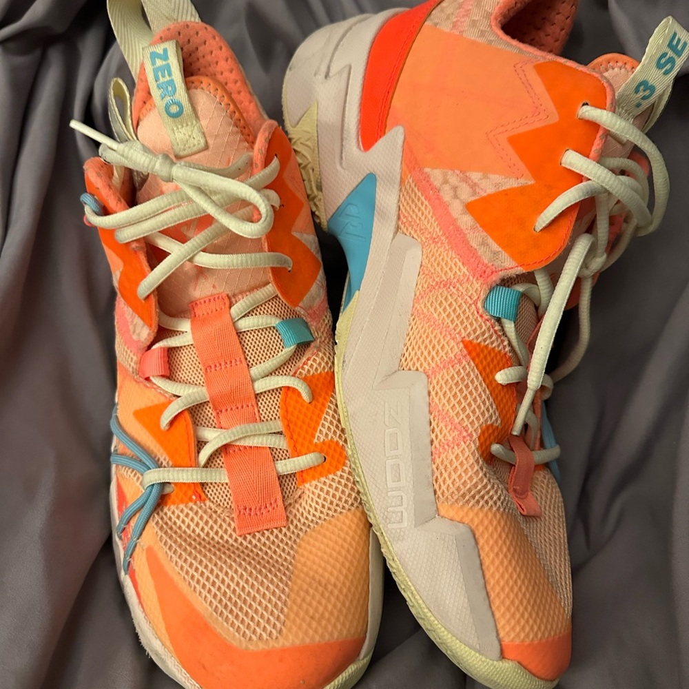 Jordan Athletic Shoes - Orange and Blue